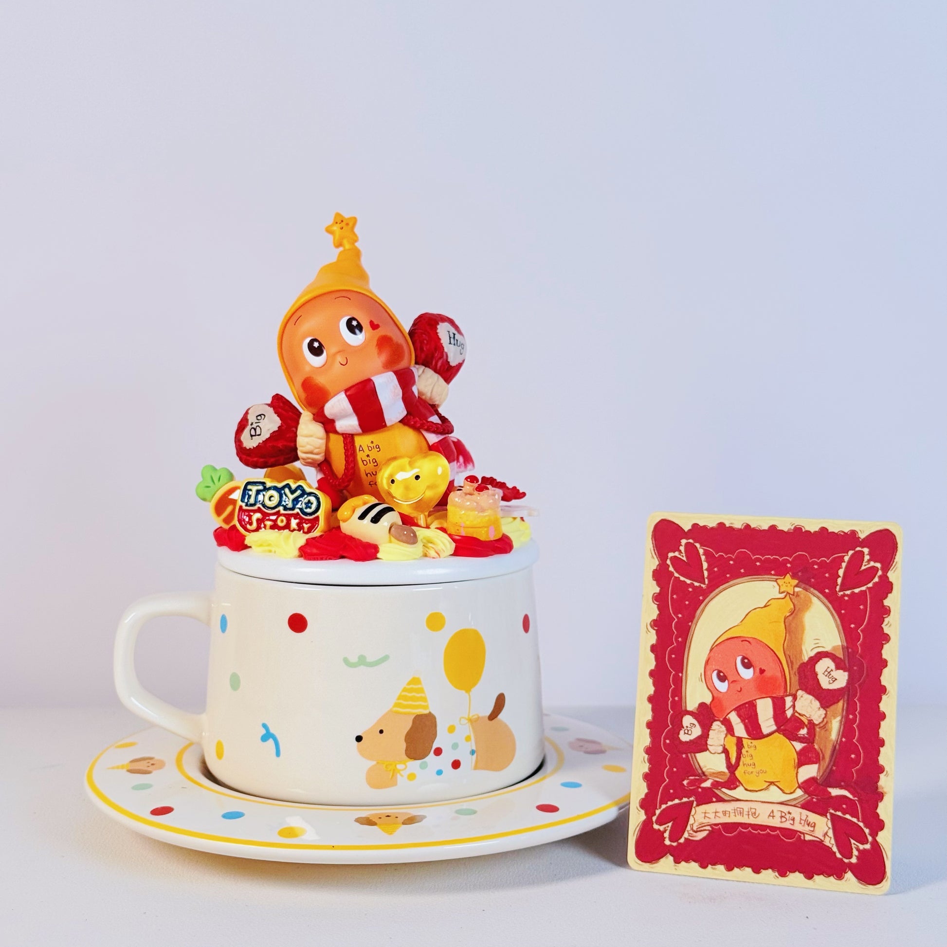 ☕ DIY Coffee Cup with Saucer – Twinkle Arttoy Theme (Authentic from POP MART)