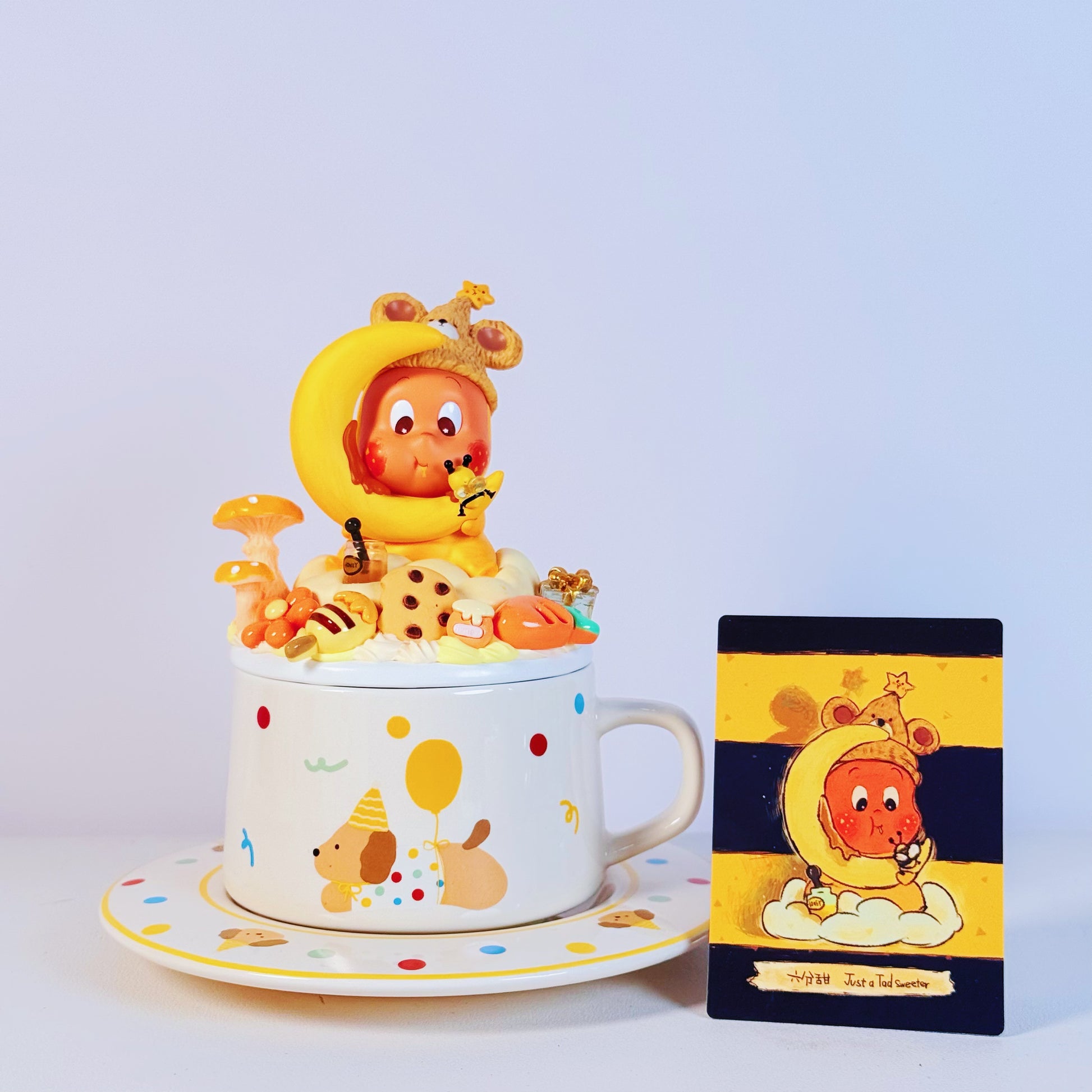 ☕ DIY Coffee Cup with Saucer – Twinkle Arttoy Theme (Authentic from POP MART)